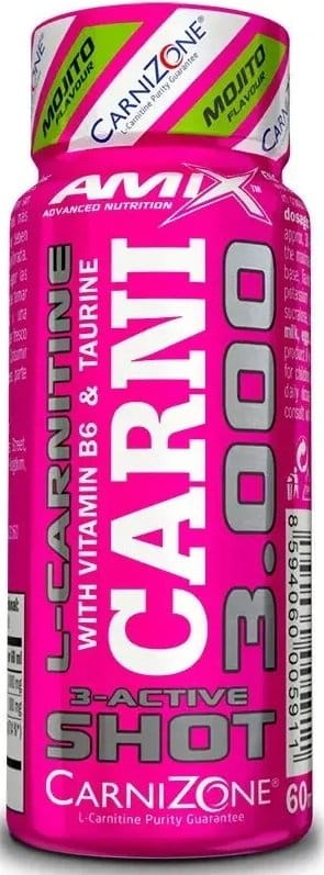 L-karnitin s taurinom Amix Carni Shot 3000 mg 60 ml