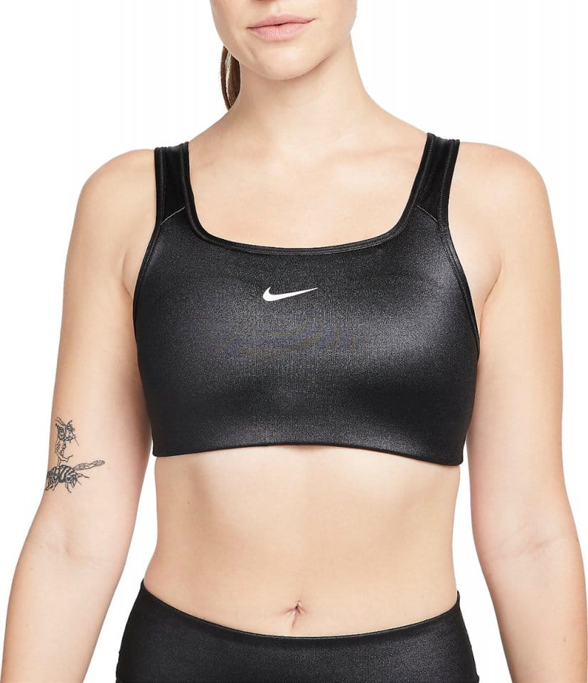 Sportski grudnjak Nike Dri-FIT Swoosh Women s Medium-Support 1-Piece Pad Shine Sports Bra